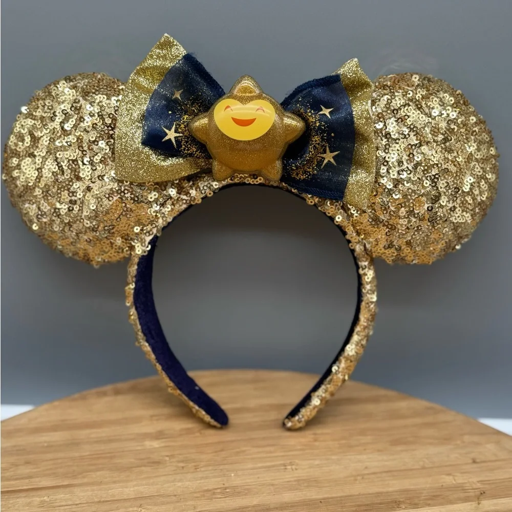 Disney‎ Parks Wish Star Film Sequined Minnie Ear Headband